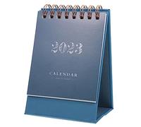 UTHCLO Calendrier de Bureau Mini Format avec Socle Accessoire de Bureau Décoratif Calendrier de Table Familial Design Classique et Robuste pour Enseignants Étudiants et