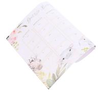 UTHCLO Calendrier Mural Robuste de Naissance en Papier Rose Calendrier Annuel de Rendez-vous Médical pour Chambre de Bébé Prédiction de Date D’Accouchement Décoration Douce