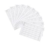 UTHCLO Cartes de Score de Golf Accessoire pour L'enregistrement des Scores en Papier Couché Blanc, Léger et Portable, Lot de 10 Pièces