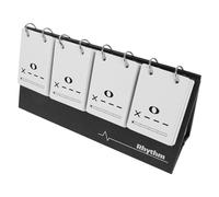 UTHCLO Cartes Flash Musicales Rythme avec Calendrier pour Débutants Outil Portable de Formation Musicale Cartes Entraînement Notes et Rythme pour Élèves Pratique Quotidienne Adaptable