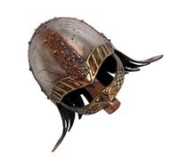UTHCLO Casque Viking Médiéval Accessoire Costume Viking Léger pour Photo Prop et Nouvel An avec Détails Sanglants pour Hommes et Femmes