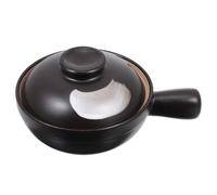 UTHCLO Casserole Céramique Noire pour Personne pour Nouilles et Plats Mijotés Outil de Cuisson et Portable pour Cuisine Restaurant et Maison