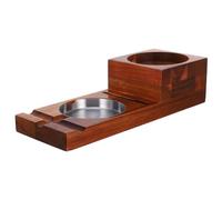 UTHCLO Cendrier à Cigares en Bois Plateau à Whisky, Grosse Capacité, Bois Solide, Amovible, Élégant, Accessoire Fumeur pour Soirée Tranquille