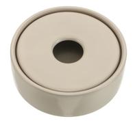 UTHCLO Cendrier Design Rond Élégant Beige avec Couvercle Anti-Cendres en Céramique Résistant Basculement, pour Usage Domestique et Terrasse Extérieure