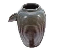 UTHCLO Ceramic Jar Fountain for Fish Tank No Pump Handmade Outdoor Garden Water Feature for Indoor and Circulation Traditional Style Landscaping Decor