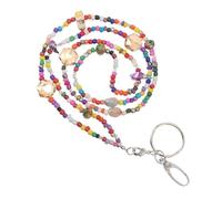 UTHCLO Chaîne Pendentif Colorée pour Clés et Badges Design Élégant et Léger Accessoire de Cou pour Femmes Facile à Utiliser Au Quotidien