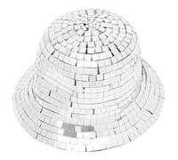 UTHCLO Chapeau Cowboy Pailleté Femme à Large Bord Chapeau Disco à Paillettes pour Fête et Cosplay Western Accessoire de Soirée Mascarade Style Bob Western Brillant