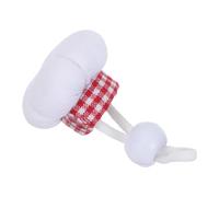 UTHCLO Chapeau Cuisine pour Petits Animaux Ajustable en Tissu Doux Rouge à Carreaux, Mini Toque de Chef Tricotée la Main pour Cobayes, Hamsters et Reptiles - Accessoire de Fête