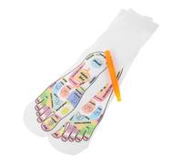 UTHCLO Chaussettes de Réflexologie Coton avec de Massage Confort Respirant Support des Méridiens pour Hommes et Femmes Fatigue Plantaire