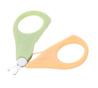 UTHCLO Ciseaux à Ongles Format Compact pour Bébé à Bout Rond, Acier Inoxydable et Pp, Coupe Douce Facile à Emporter à Couches