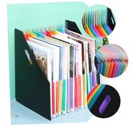 UTHCLO Classeur Extensible Grand Format pour Dossiers Organiseur Accordéon pour Fournitures de Bureau Rangement Pratique pour Factures et Robuste et Compact