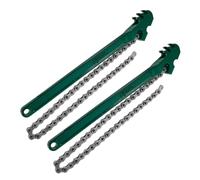 UTHCLO Clé à Chaîne à Cliquet 12 Pouces en Acier au Carbone Lot de 2 Clé Robuste pour et Filtre à Eau Outil Antidérapant Polyvalent pour Entretien Automobile et Réparation Moteur