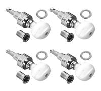 UTHCLO e corde de banjo 4pcs en métal argenté avec 4 bagues, accessoires pour banjo destinés aux joueurs expérimentés