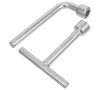 UTHCLO Clé Triangulaire en Acier Inoxydable Argenté 2pcs pour Serrure de Boîte Électrique et Armoire, Précision Industrielle pour Utilisation Professionnelle