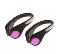UTHCLO Clips Lumineux pour Chaussures LED Rose, Résistant aux Intempéries Design Antidérapant, pour Joggers et Balades Nocturnes, Pack de 2 Pièces