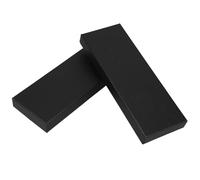 UTHCLO Coffrets Noirs en Papier 2pcs pour Cravates, Boîtes Rigides Rectangulaires avec Couvercles, Emballage pour Occasions Formelles et Professionnelles 27x9x3cm