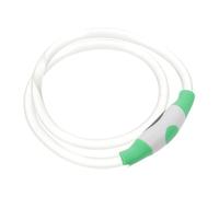 UTHCLO Collier Chien Lumineux LED Ajustable et Découpable pour Chiots Accessoire Extérieur Résistant et Visible Vert Fluorescent Sécurité Anti-Collision