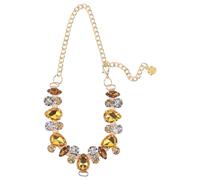 UTHCLO Collier pour Animaux Orné de Cristaux Ajustable M Bijoux pour Chats et Petits Chiens Chaîne Légère en Métal Doré Accessoire Élégant pour Fêtes et Occasions Spéciales