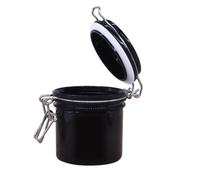 UTHCLO Conteneur Noir pour Extensions de Cils Charbon Actif, Boîte de Rangement Étanche pour Colle, Élimination des Odeurs et Poussières, Outil de Maquillage Pratique