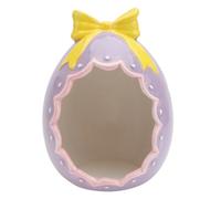 UTHCLO Coquetier Œuf en Céramique pour Nid de Hamster et Ornement de Bureau, Design de Coquille D'œuf pour Décoration de Pâques pour Usage Quotidien