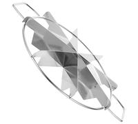 UTHCLO Coupe-gâteau Inox 8 Parts, Trancheur à Gâteau en Acier Inoxydable Argenté, Outil à Découper les Gâteaux Séparateur pour Parts Égales, Ustensile Pâtisserie pour Anniversaires