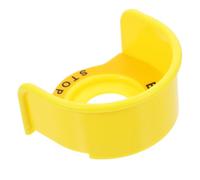 UTHCLO Couvercle de Protection Transparent pour Bouton-poussoir D'arrêt D'urgence, Petit Modèle Demi-cercle, Protecteur Solide pour Interrupteur Industriel, Protection les Erreurs