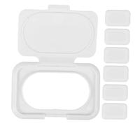 UTHCLO Couvercle Pliant Réutilisable en Plastique Blanc pour Lingettes Bébé, Étui Pratique 30pcs Adapté à Divers Contenants, Protection Anti-poussière