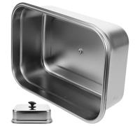 UTHCLO Couvercle Rectangulaire Acier Inoxydable pour Grillades et Cuisson Vapeur Cloche Alimentaire pour Poêles Rectangulaires Protection et Maintien Au Chaud des Aliments