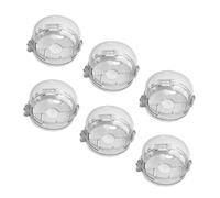 UTHCLO Couvercles de Protection en Plastique Résistant la Chaleur Lot de 6 Sécurité Facile à Ouvrir pour Boutons de Cuisinière à Gaz pour Enfants Usage Multi-scène