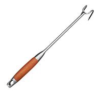 UTHCLO Crochet à Viande Acier Inoxydable Avec Poignée Pour Barbecue Et Grillades Outil Professionnel Pour Cuisiner Poulet Canard Et Plus