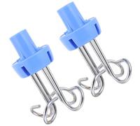 UTHCLO Crochets de Support en Acier Inoxydable Argenté pour Perfusion Flexible et Fiable, 2 Pièces, Adaptés pour Bouteilles D'infusion en Milieux Médicaux et Hôpitaux