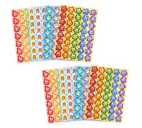 UTHCLO D'autocollants de Récompense Réfléchissants 330 Pièces 8 Feuilles en Vinyle Sécurisées pour Garçon et Filles pour Activités Artistiques et Fêtes Scolaires