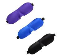 UTHCLO De Sommeil 3 Pièces Léger Et, Contour Des Yeux 3d Réglable En Tissu Doux, Adapté Pour Dormir, Voyager Sieste, Couvre-œil Confortable Pour Hommes Et Femmes