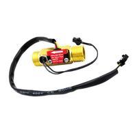 UTHCLO Débitmètre à Effet Hall à Turbine 4 Points en Métal, Diamètre Nominal Intérieur 15mm, Facile à Installer, Démarrage Basse Pression pour Distributeur D'eau