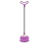UTHCLO Déboucheur Toilettes Ventouse en Caoutchouc Violet Outil de Nettoyage Tige Détachable pour Maison et Salle de Bain