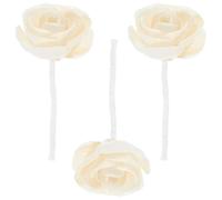 UTHCLO Diffuseur de Parfum D'ambiance Fleur Camélia en Coton 3 Pièces, sans Flamme, Décoratif et Facile à Utiliser pour Maison et Bureau