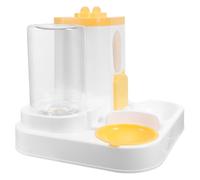 UTHCLO Distributeur Automatique de Nourriture ’Eau pour Animaux Ensemble Gamelle et Abreuvoir Grosse Capacité Fonction Capteur D’Eau Adapté pour Chats et Petits Chiens Usage