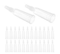 UTHCLO Embouts Distributeurs en Plastique Transparents 2 Ml, Lot de 30 Pièces, Bouchons D’ampoules pour Soins Peau, Dosage Précis, Protection Anti-fuites, Accessoires