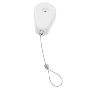 UTHCLO Enrouleur de Câble Antivol en Acier Étui Télescopique Rétractable, Boîtier en Plastique Blanc, Longueur Ajustable pour Sécurité et Rangement