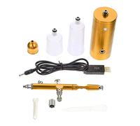 UTHCLO Ensemble D'aérographe Rechargeable Usb Portable Compresseur D'air Double Action, Kit De Stylo Aérographe Artisanal Doré, Pour Modélisme Et Décoration Créative, Usage Débutant Et Loisirs