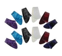 UTHCLO Ensemble de 12 Médiators Plats pour Guitare en Plastique, Protection du Pouce, Qualité Sonore Améliorée, pour Guitare Acoustique et Harpe Lors des Sessions D'enregistrement