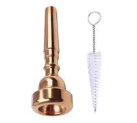 UTHCLO Ensemble de 2 Pièces Embouchure de Trompette en Acier Inoxydable avec Brosse de Nettoyage pour Entretien et Accessoires pour Trompette