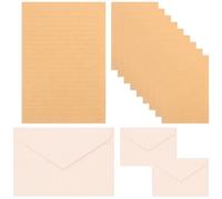 UTHCLO Ensemble de Papier à Lettres Enveloppes en Papier Léger et Portable, Style Élégant Motifs Jolis, pour Correspondance Créative