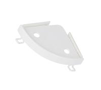 UTHCLO Étagère De Rangement Triangulaire sans Perçage pour Salle De Bain Cuisine Support Mural Blanc Étagère à Haute Résistance pour Petits Objets Meuble De Rangement Pratique Espaces d'angle
