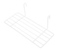 UTHCLO Étagère Grille Murale Blanche Panier de Rangement Fil Métallique Droit pour Organisation Murale Support Pratique pour Cuisine Salle de Bain et Placard
