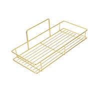 UTHCLO Étagère Murale en Métal Doré sans Perçage Grand Support de Rangement pour Salle de Bain la Cuisine et Toilettes Organisateur d'Étagères Murales Polyvalent pour Accessoires