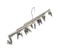 UTHCLO Étendoir à Linge Pliable pour Sécher 20 Pinces en Acier Inoxydable Cintre Parapluie Élégant sous-vêtements et Débardeurs en Intérieur et Extérieur