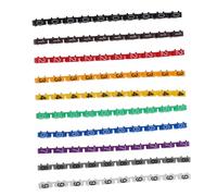 UTHCLO Étiquette de Câble Plastique Clip-on 0-9 Chiffres Colorés pour Fils et Câbles, 100 Pièces, Fixation Facile, Diamètre 6,0-7,5 Mm, pour Usage Domestique