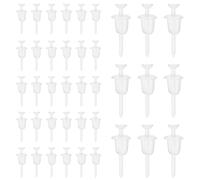 UTHCLO Fermoirs de Boucles D'oreilles Accessoires 100 Pièces en Plastique Transparent Protège-trou D'oreille Antiallergique pour Garçon et Filles et Adultes pour Bricolage