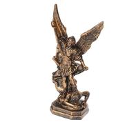 UTHCLO Figurine Ange Résine Classique Statue Archange Saint Michel Décor de Bureau Résistant et Stable pour Décoration Intérieure Noël et Cadeaux